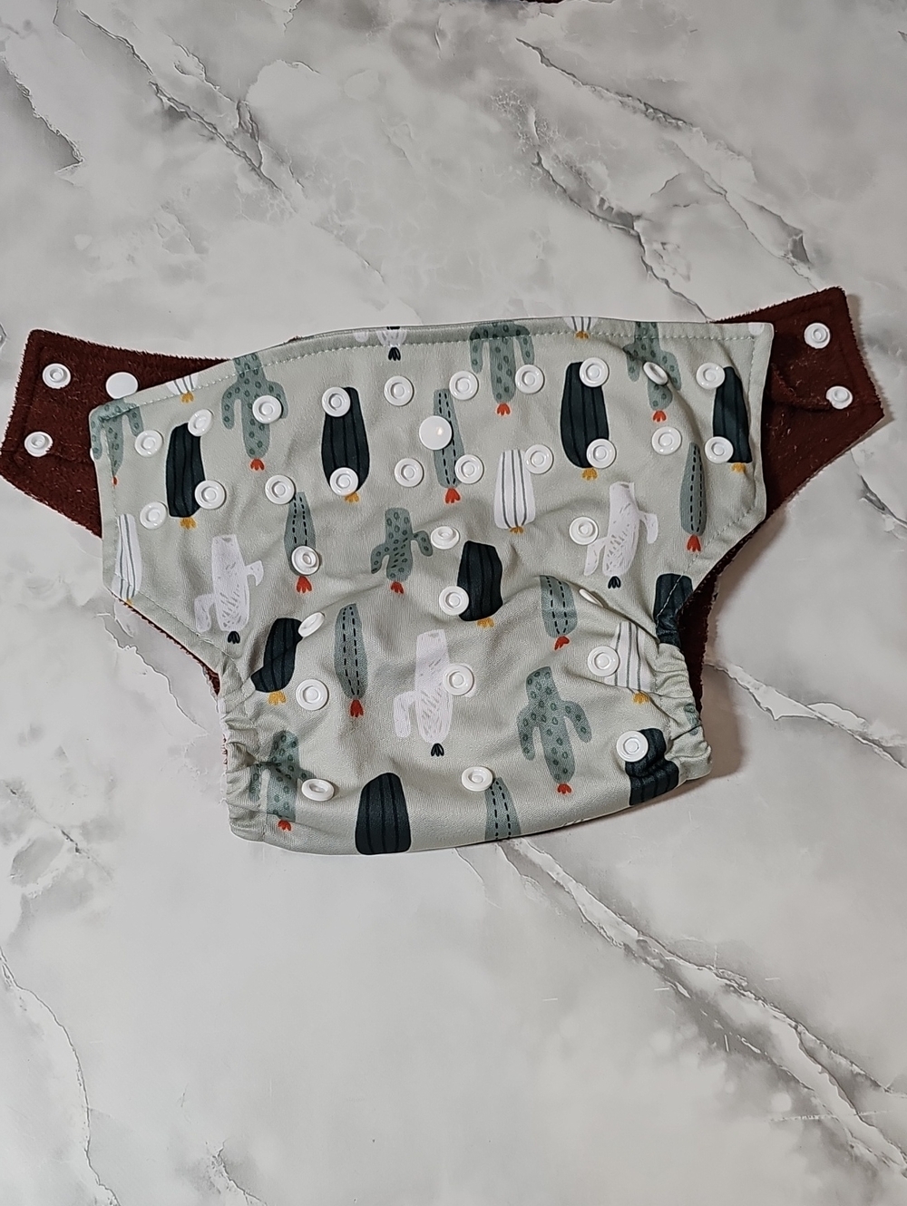 Reusable Pocket Cloth Diaper Adjustable Snaps
